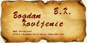 Bogdan Kovljenić vizit kartica